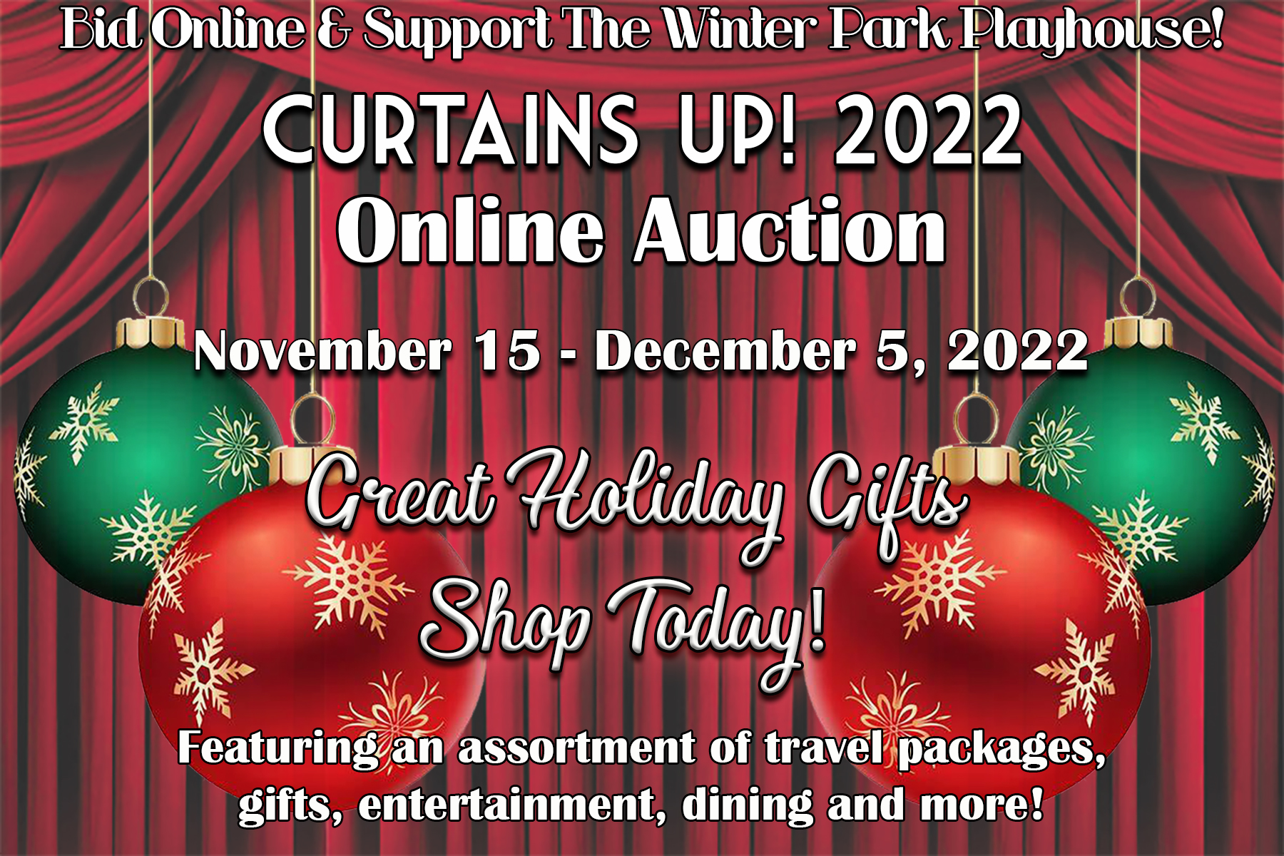 Curtains Up banner